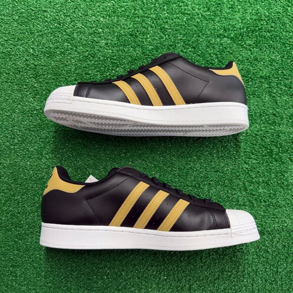 Adidas Superstar Black Magic Beige Low Mens Casual Shoes HP5498 NEW* Sz 12 - Picture 4 of 8